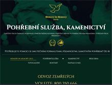 Tablet Screenshot of memory-ul.cz